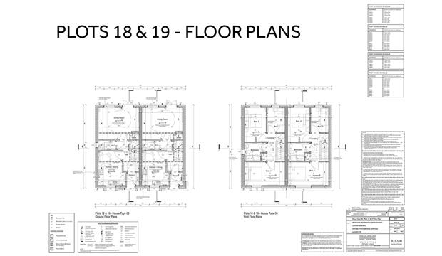 Plots 18 & 19 Floor Plans Plots 18 & 19 Floor Plans