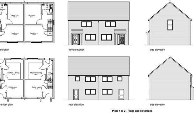 Floor Plans And Elevations Plots 1 And 2 SO