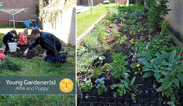 Young Gardeners Alfie And Poppy