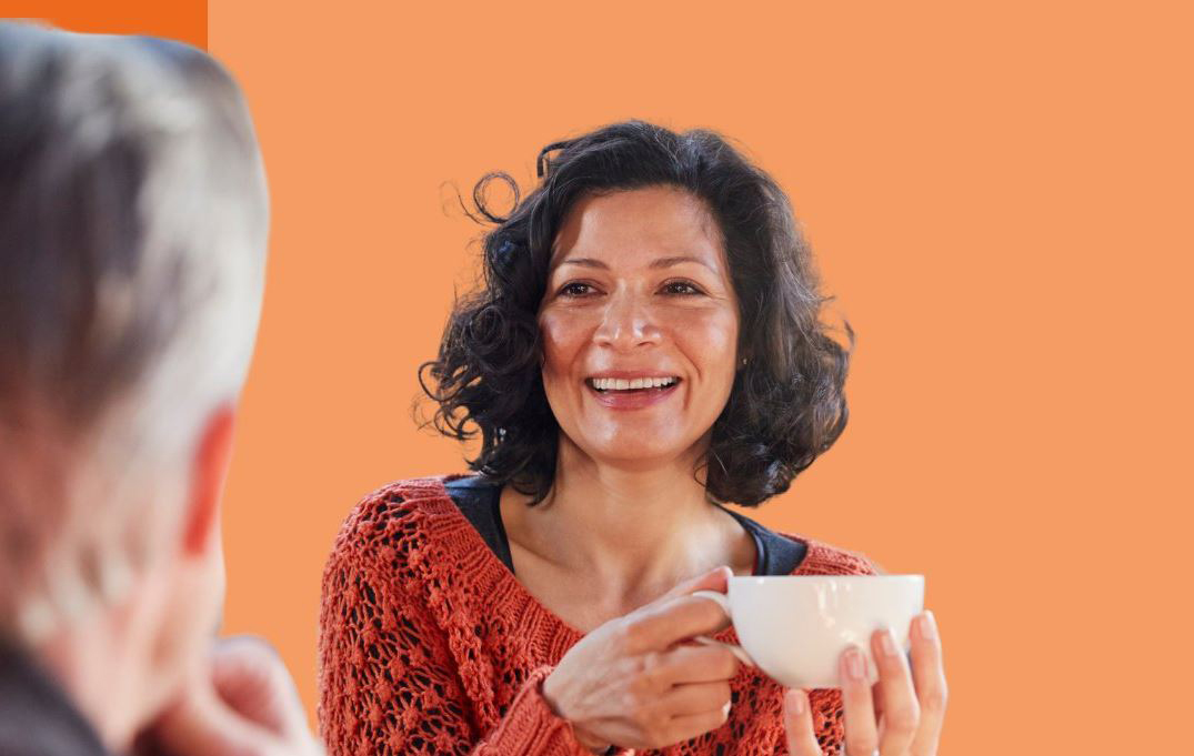 Lady Holding A Cup Of Tea