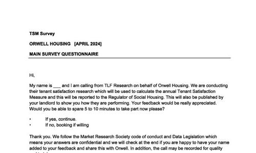 Our TSM Survey1 Our TSM Survey1