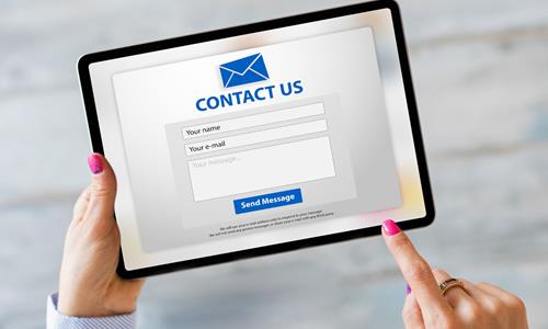 Contact Us Form Showing A Tablet On A Complaints Form Contact Us Form Showing A Tablet On A Complaints Form
