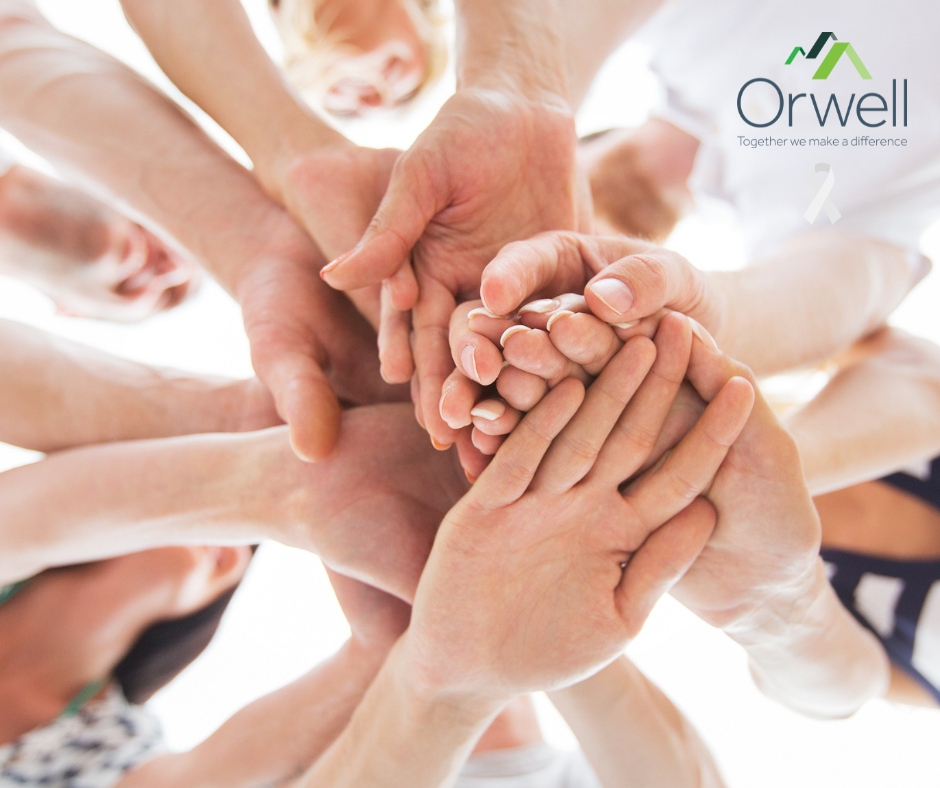 Orwell | hands together