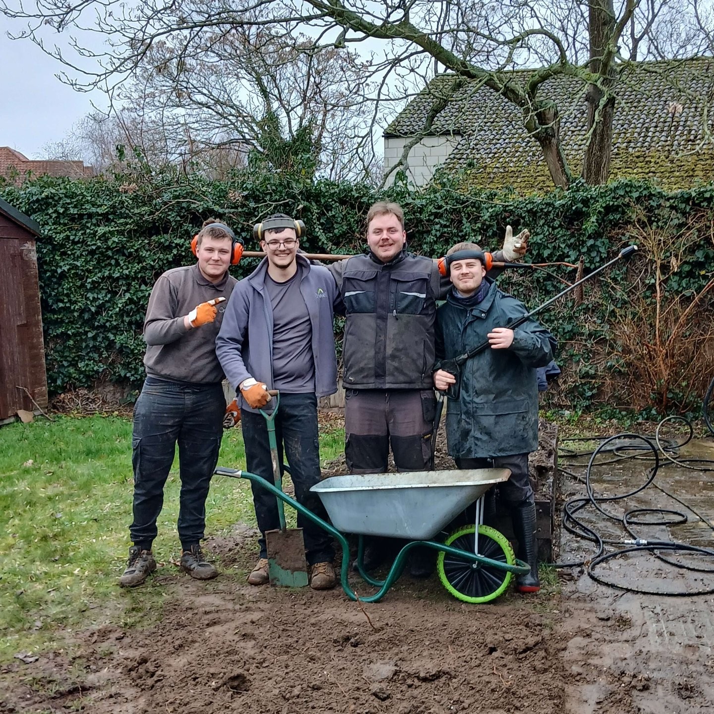 Orwell's gardening team 