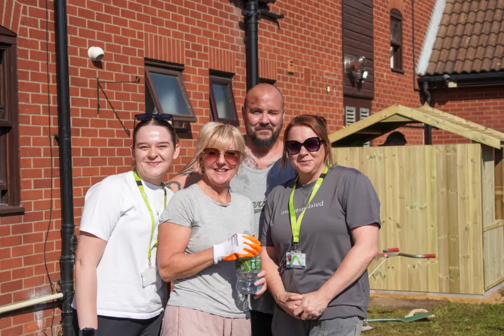Image shows a group of Orwell colleagues outside our Fyffe Centre.